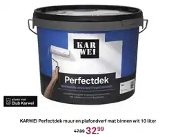 Karwei KARWEI Perfectdek muur en plafondverf mat binnen wit aanbieding