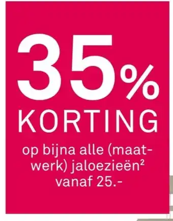 Karwei Op bijna alle jaloezieën aanbieding