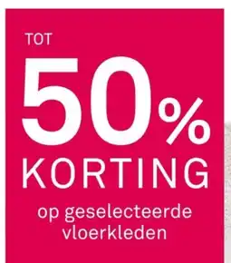 Karwei Op geselecteerde vloerkleden aanbieding