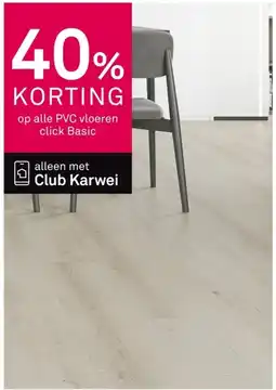 Karwei Click PVC vloer Basic aanbieding