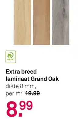 Karwei Extra breed laminaat Grand Oak aanbieding