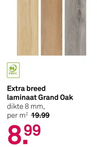 Karwei Extra breed laminaat Grand Oak aanbieding