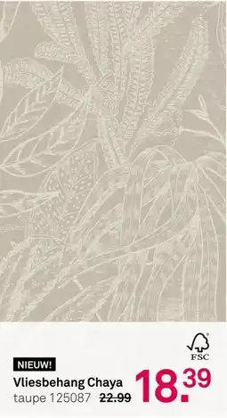 Karwei Vliesbehang Chaya taupe aanbieding