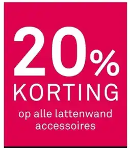 Karwei Op alle lattenwand accessoires aanbieding