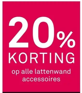 Karwei Op alle lattenwand accessoires aanbieding