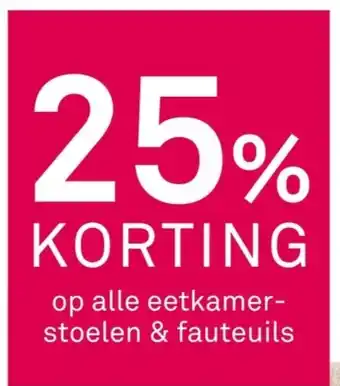 Karwei Op alle eetkamer stoelen & fauteuils aanbieding