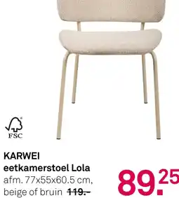 Karwei KARWEI eetkamerstoel Lola aanbieding