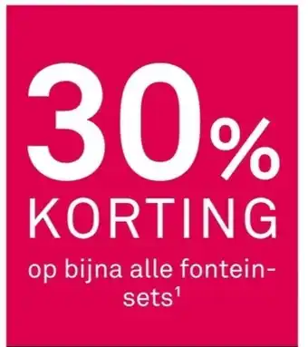 Karwei Op bijna alle fontein sets aanbieding