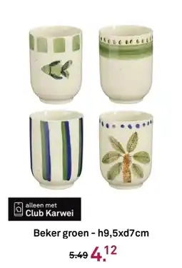 Karwei Beker groen aanbieding