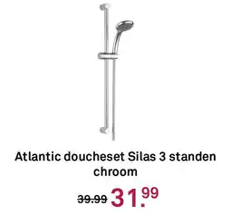 Karwei Atlantic doucheset Silas 3 standen chroom aanbieding