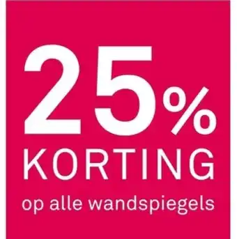 Karwei Op alle wandspiegels aanbieding