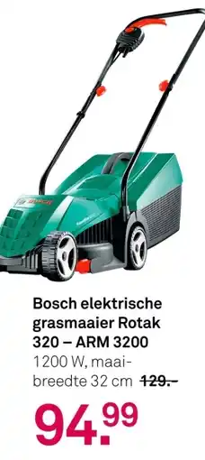 Karwei Bosch elektrische grasmaaier Rotak 320 - ARM 3200 aanbieding
