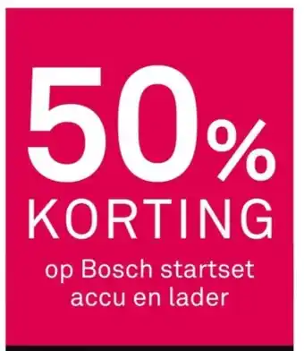 Karwei Op bosch startset accu en lader aanbieding