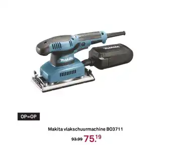 Karwei Makita vlakschuurmachine BO3711 aanbieding