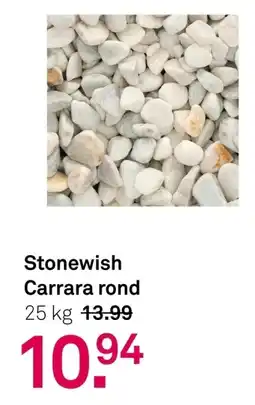 Karwei Stonewish Carrara rond aanbieding