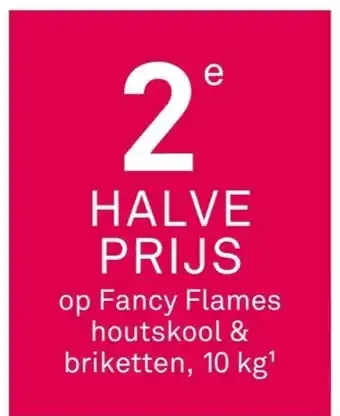 Karwei Op fancy flames houtskool & briketten aanbieding