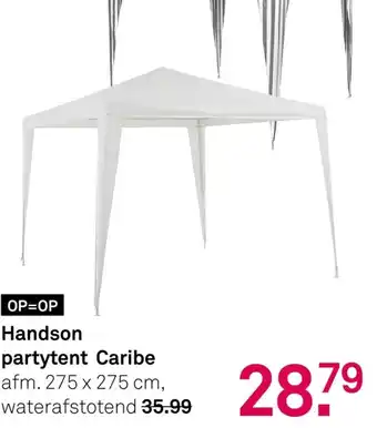 Karwei Handson partytent Caribe waterafstotend aanbieding
