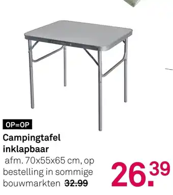 Karwei Campingtafel inklapbaar aanbieding
