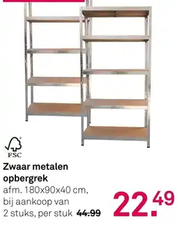 Karwei Zwaar metalen opbergrek aanbieding