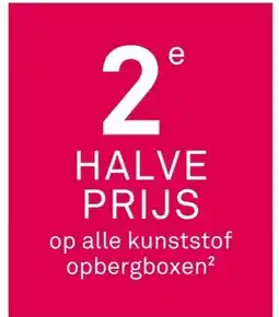 Karwei op alle kunststof opbergboxen aanbieding