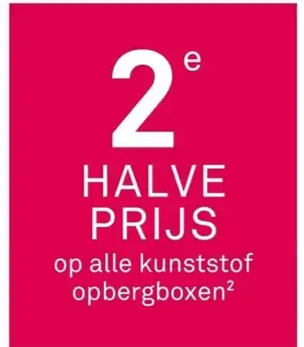 Karwei op alle kunststof opbergboxen aanbieding