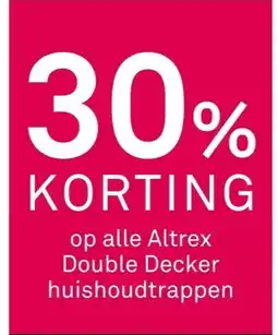 Karwei Op alle altrex double decker huishoudtrappen aanbieding