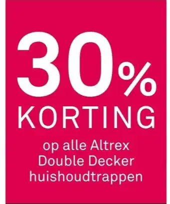 Karwei Op alle altrex double decker huishoudtrappen aanbieding