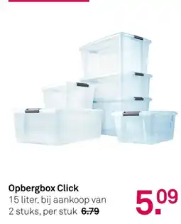 Karwei Opbergbox Click aanbieding