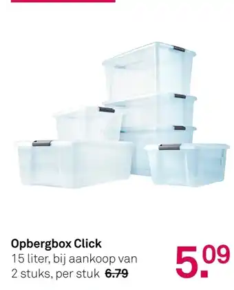 Karwei Opbergbox Click aanbieding
