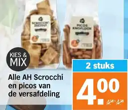 Albert Heijn Alle AH Scrocchi en picos van de versafdeling aanbieding