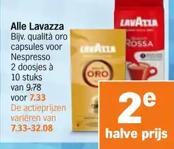 Albert Heijn Alle Lavazza aanbieding