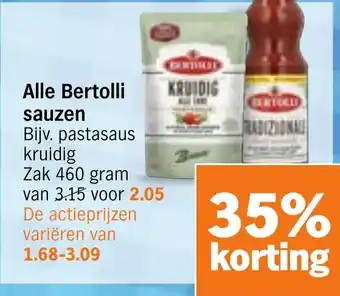 Albert Heijn Alle Bertolli sauzen aanbieding
