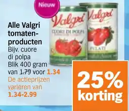 Albert Heijn Alle Valgri tomaten producten aanbieding