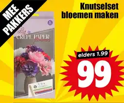 Dirk Knutselset bloemen maken aanbieding