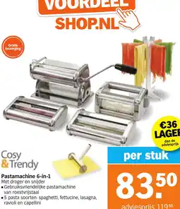 Albert Heijn Cosy & Trendy Pastamachine 6-in-1 aanbieding