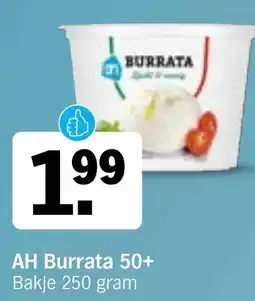 Albert Heijn AH Burrata 50+ aanbieding