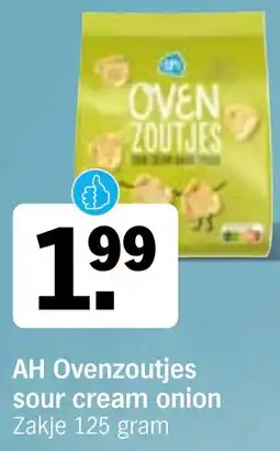 Albert Heijn AH Ovenzoutjes sour cream onion aanbieding