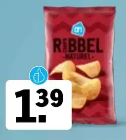 Albert Heijn AH Ribbelchips naturel aanbieding