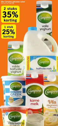 Albert Heijn Alle Campina gekoelde zuivel aanbieding