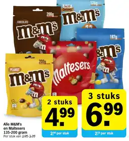 Albert Heijn Alle M&M's en Maltesers aanbieding