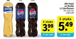 Albert Heijn Alle Pepsi en Rivella aanbieding