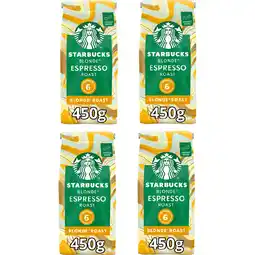 Jumbo Starbucks Blonde Espresso Roast koffiebonen 4 x 450 gram aanbieding