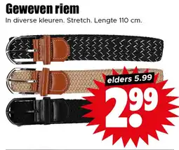 Dirk Geweven riem aanbieding