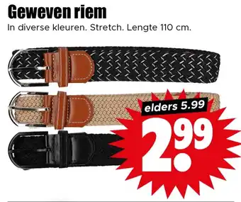 Dirk Geweven riem aanbieding