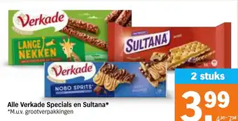 Albert Heijn Alle Verkade Specials en Sultana aanbieding