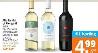 Albert Heijn Alle Fantini of Piersanti aanbieding