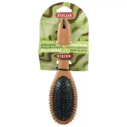 Pets Place Zolux Bamboo Borstel Medium - Hondenvachtverzorging - 53x35x220 mm aanbieding