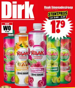Dirk Raak Limonadesiroop aanbieding