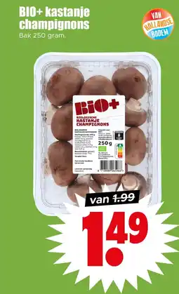 Dirk BIO+ Kastanje Champignons aanbieding