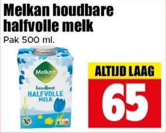 Dirk Melkan houdbare halfvolle melk aanbieding